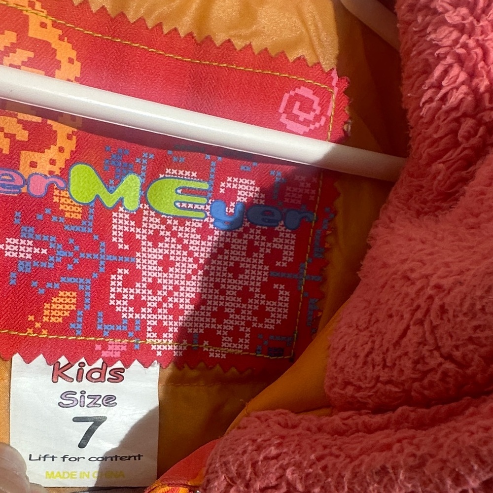 Obermeyer Vibrant Pink and Orange Kids Footie - Picture 3 of 16